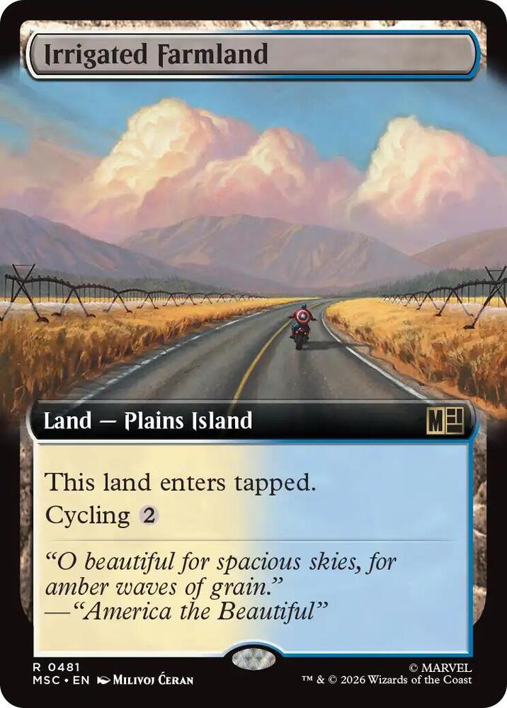 Irrigated Farmland (Extended Art) [Commander: Marvel Super Heroes] 481