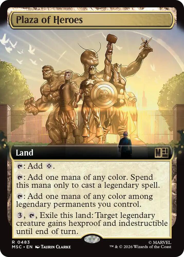 Plaza of Heroes (Extended Art) [Commander: Marvel Super Heroes] 483