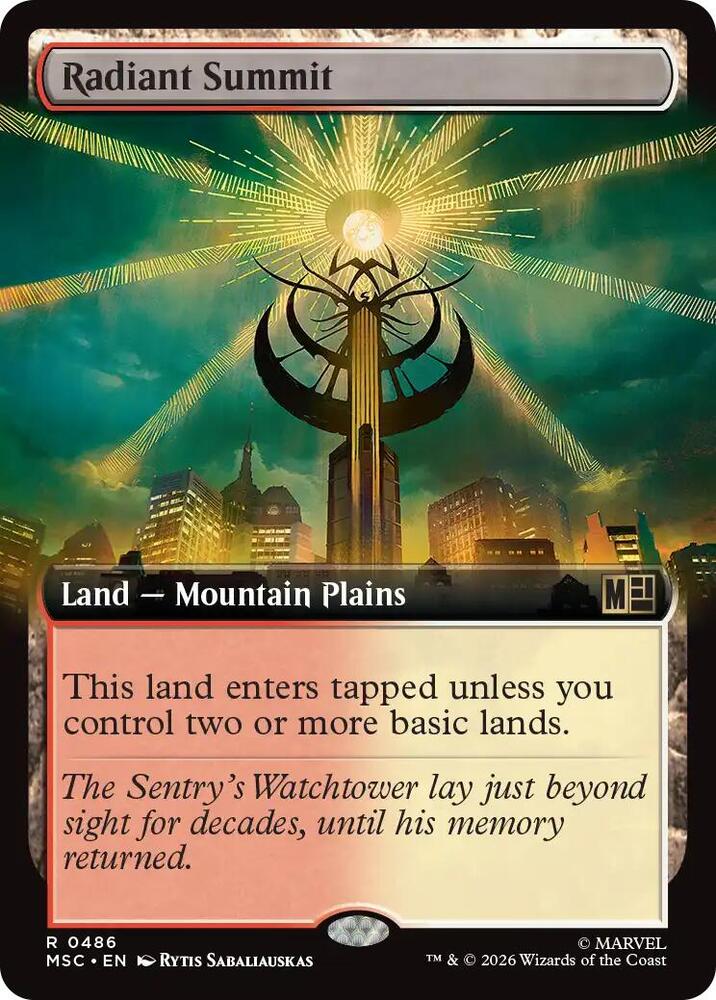 Radiant Summit (Extended Art) [Commander: Marvel Super Heroes] 486