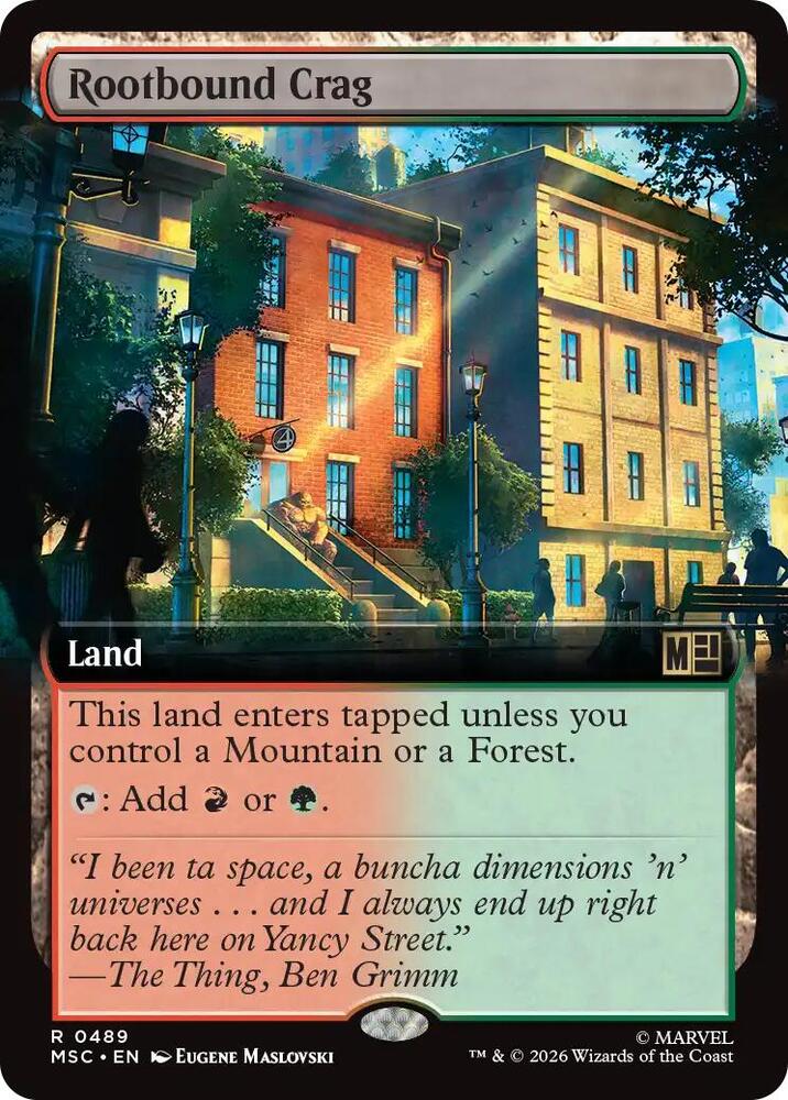 Rootbound Crag (Extended Art) [Commander: Marvel Super Heroes] 489