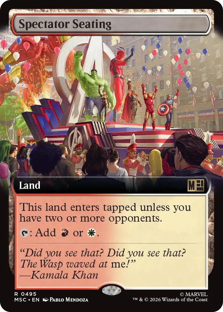 Spectator Seating (Extended Art) [Commander: Marvel Super Heroes] 495