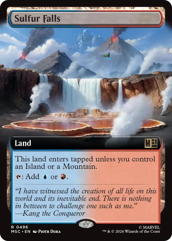 Sulfur Falls (Extended Art) [Commander: Marvel Super Heroes] 496