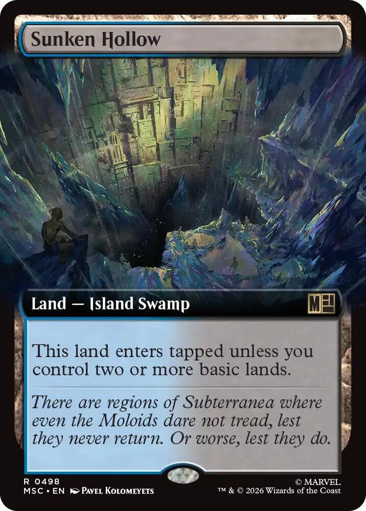 Sunken Hollow (Extended Art) [Commander: Marvel Super Heroes] 498