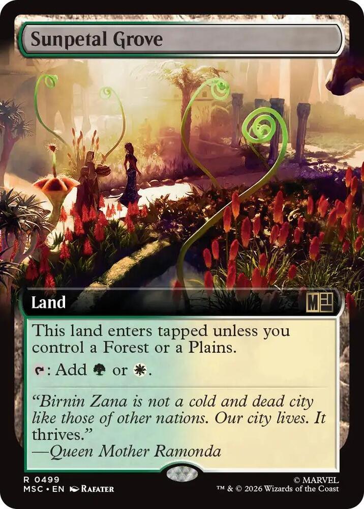 Sunpetal Grove (Extended Art) [Commander: Marvel Super Heroes] 499