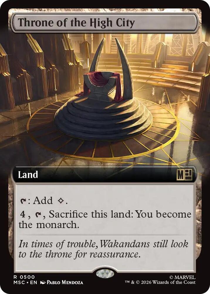 Throne of the High City (Extended Art) [Commander: Marvel Super Heroes] 500