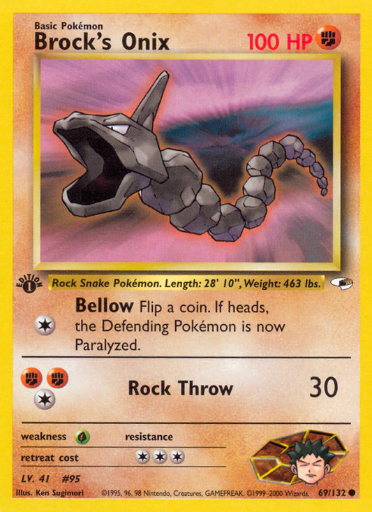 Brock's Onix - 69/132 Gym Heroes