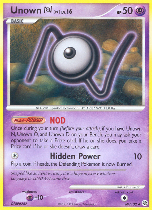 Unown [N] - 69/132 Secret Wonders