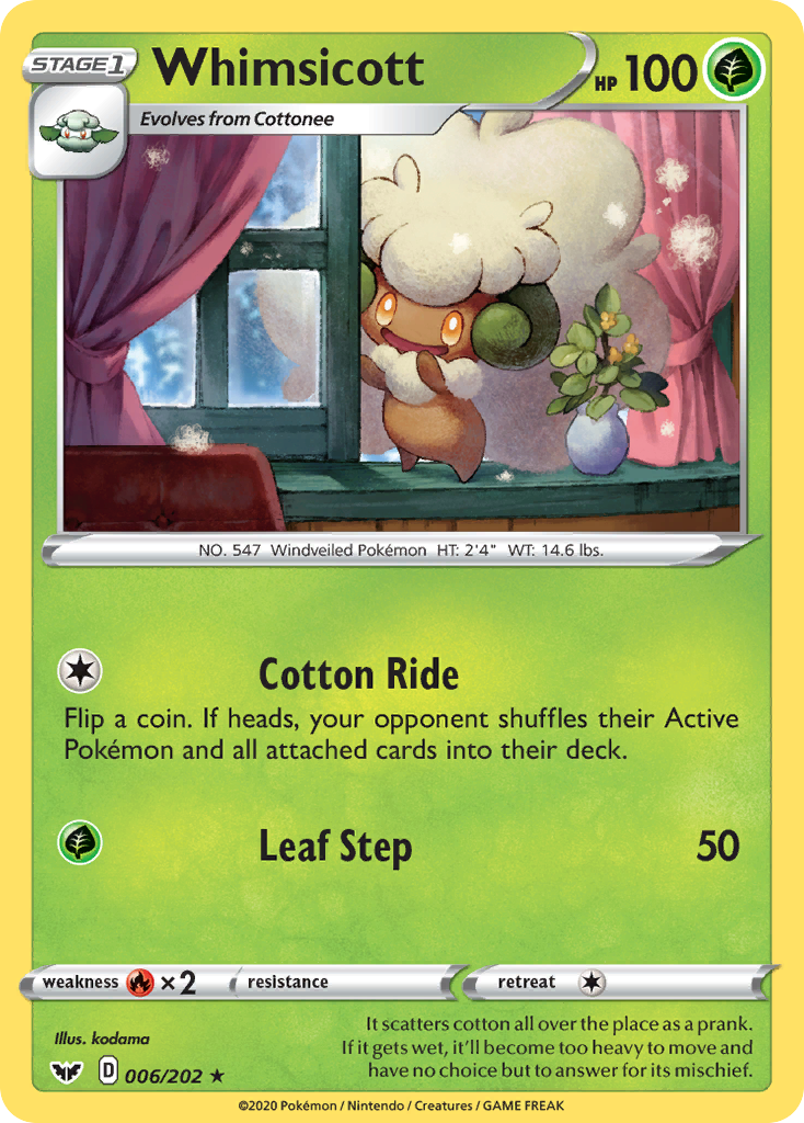 Whimsicott - 6/202 Sword & Shield