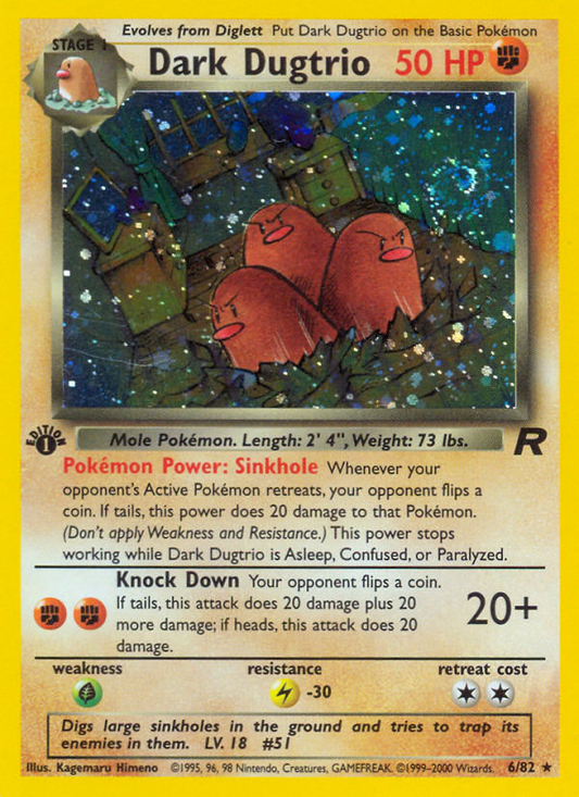 Dark Dugtrio - 6/82 Team Rocket