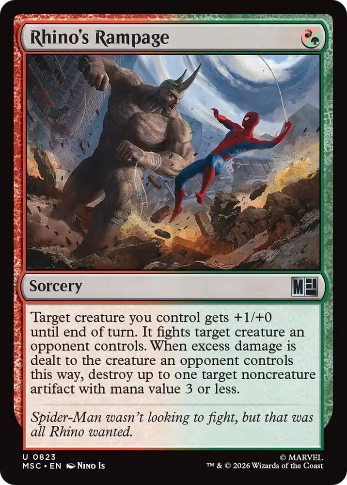 Rhino's Rampage [Commander: Marvel Super Heroes] 823