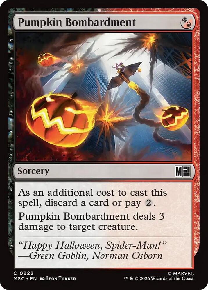 Pumpkin Bombardment [Commander: Marvel Super Heroes] 822