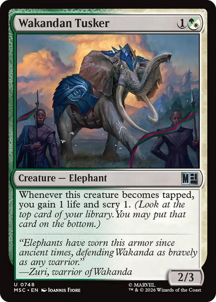 Wakandan Tusker [Commander: Marvel Super Heroes] 748