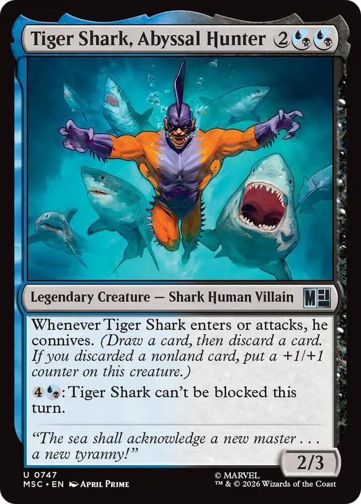 Tiger Shark, Abyssal Hunter [Commander: Marvel Super Heroes] 747