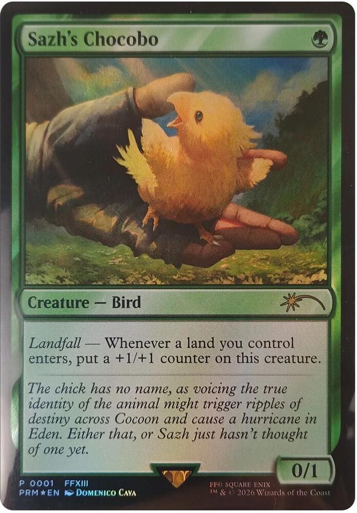 Sazh's Chocobo [Unique and Miscellaneous Promos] 1
