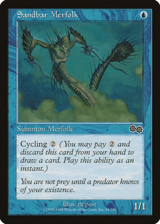 Sandbar Merfolk [Urza's Saga] 94