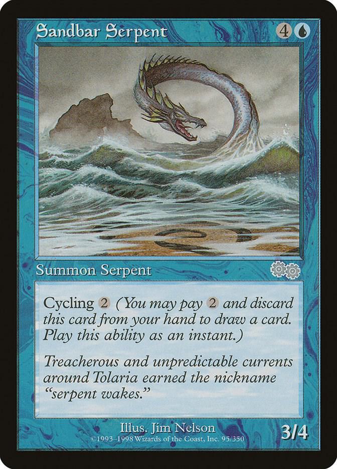 Sandbar Serpent [Urza's Saga] 95