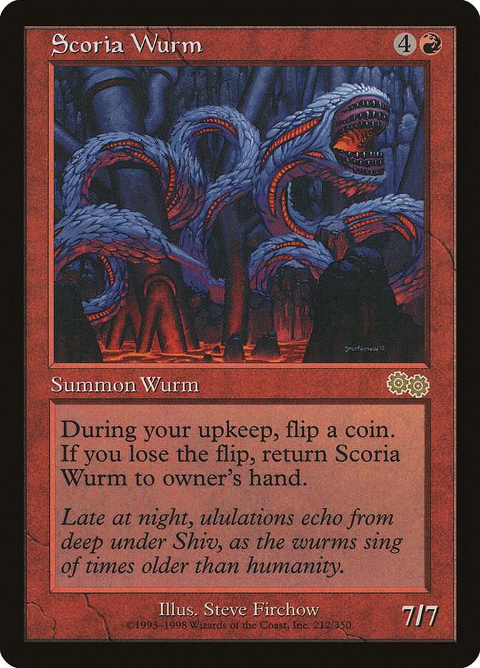 Scoria Wurm [Urza's Saga] 212
