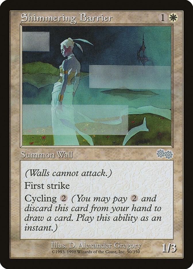 Shimmering Barrier [Urza's Saga] 50