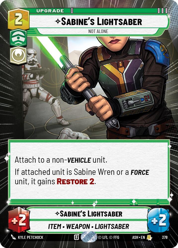 Sabine's Lightsaber - Not Alone (Hyperspace) [Ashes of the Empire] 378