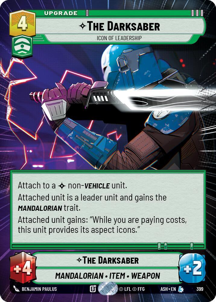 The Darksaber - Icon of Leadership (Hyperspace) [Ashes of the Empire] 399