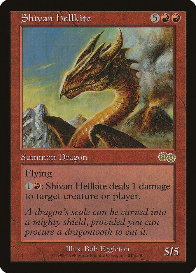 Shivan Hellkite [Urza's Saga] 214