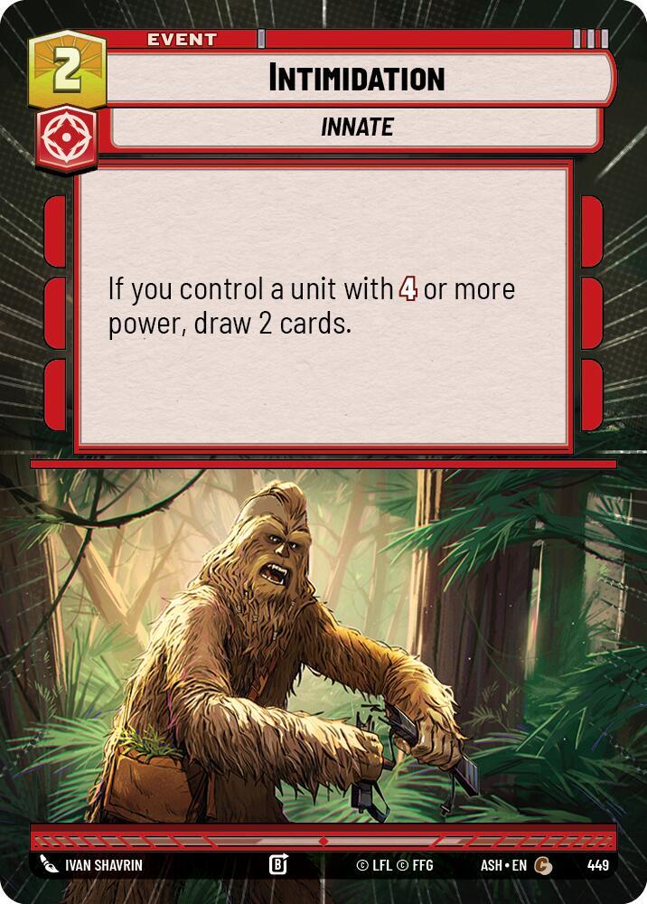 Intimidation (Hyperspace) [Ashes of the Empire] 449