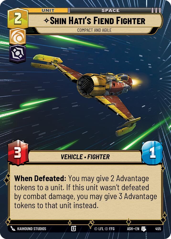 Shin Hati's Fiend Fighter - Compact and Agile (Hyperspace) [Ashes of the Empire] 455