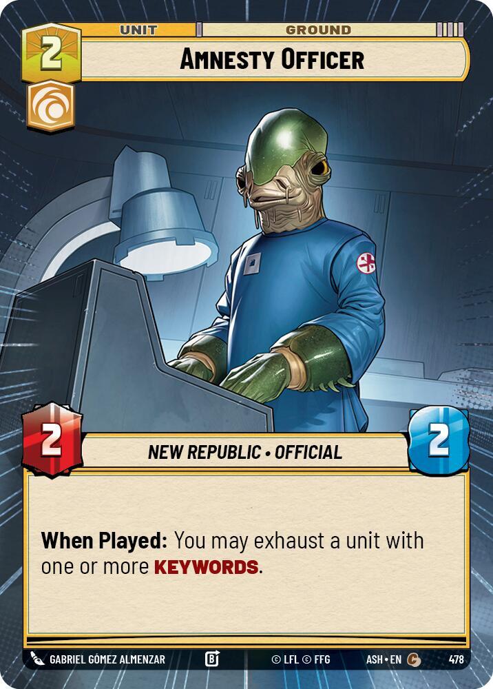 Amnesty Officer (Hyperspace) [Ashes of the Empire] 478