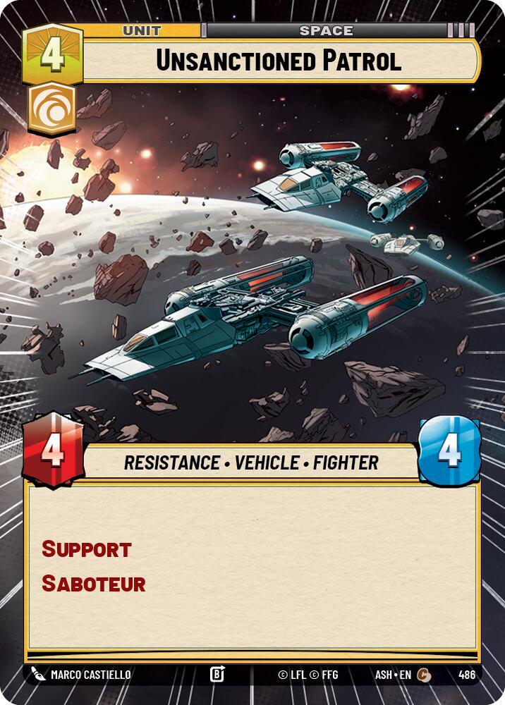 Unsanctioned Patrol (Hyperspace) [Ashes of the Empire] 486