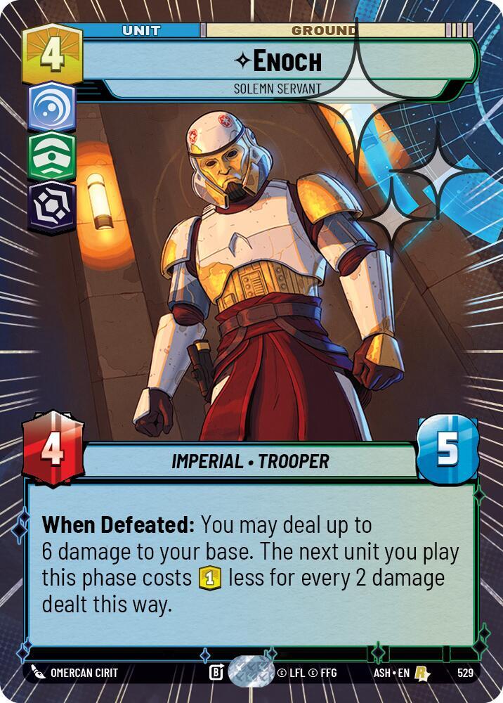 Enoch - Solemn Servant (Hyperspace Foil) [Ashes of the Empire] 529