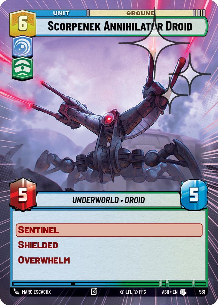 Scorpenek Annihilator Droid (Hyperspace Foil) [Ashes of the Empire] 531