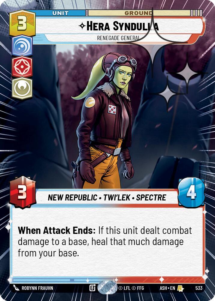 Hera Syndulla - Renegade General (Hyperspace Foil) [Ashes of the Empire] 533