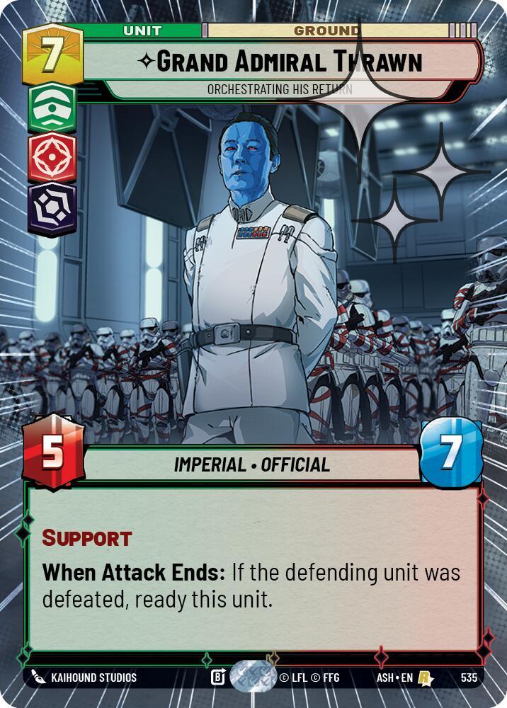 Grand Admiral Thrawn - Orchestrating His Return (Hyperspace Foil) [Ashes of the Empire] 535