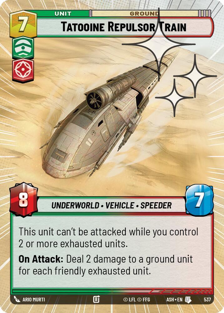 Tatooine Repulsor Train (Hyperspace Foil) [Ashes of the Empire] 537