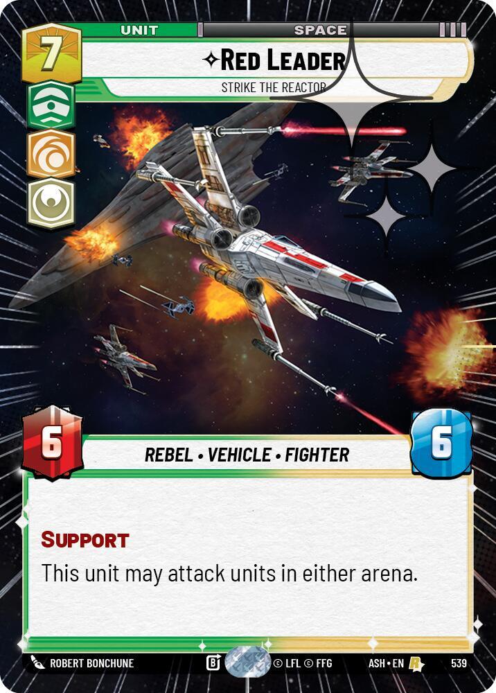 Red Leader - Strike the Reactor (Hyperspace Foil) [Ashes of the Empire] 539