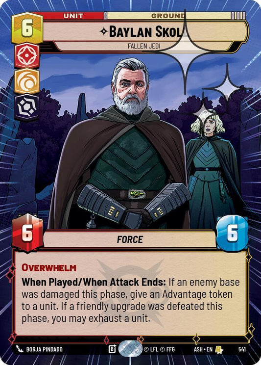 Baylan Skoll - Fallen Jedi (Hyperspace Foil) [Ashes of the Empire] 541