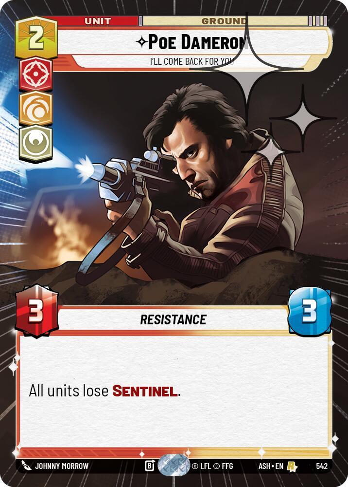 Poe Dameron - I'll Come Back For You (Hyperspace Foil) [Ashes of the Empire] 542