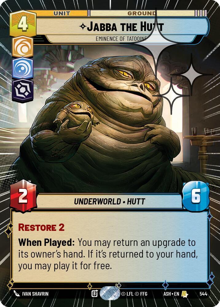 Jabba the Hutt - Eminence of Tatooine (Hyperspace Foil) [Ashes of the Empire] 544