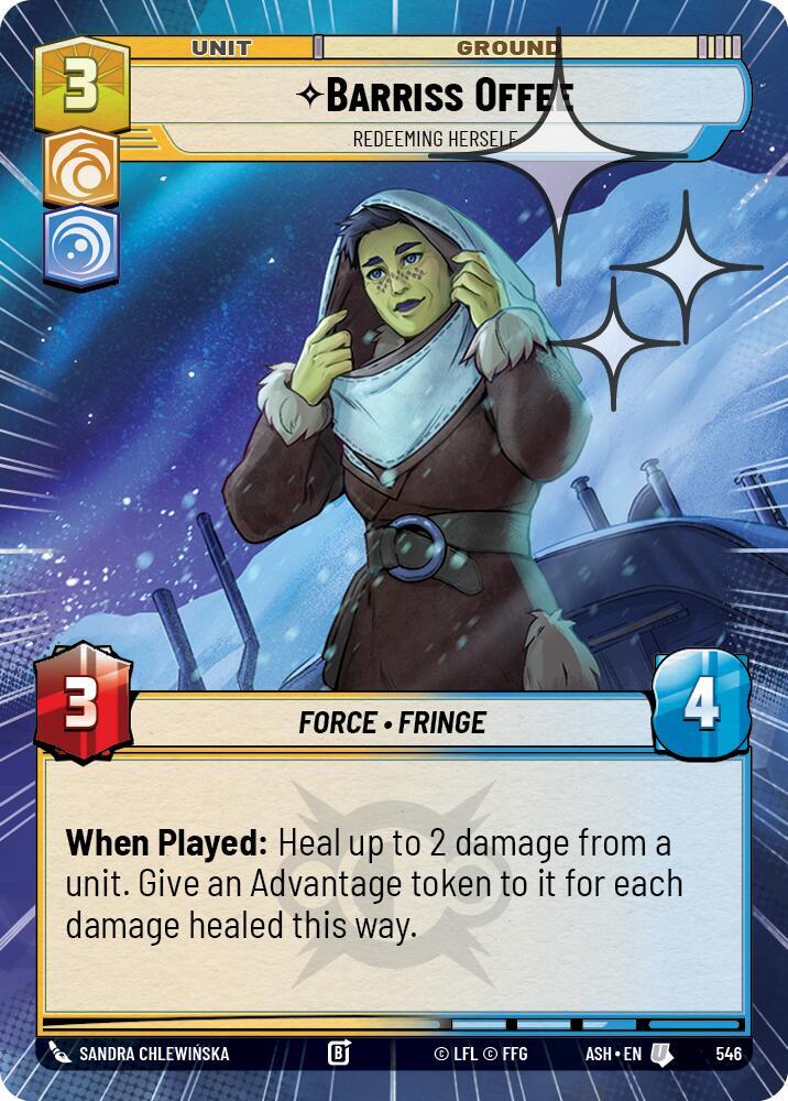 Barriss Offee - Redeeming Herself (Hyperspace Foil) [Ashes of the Empire] 546
