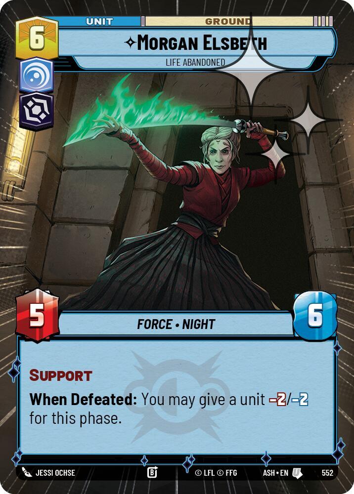 Morgan Elsbeth - Life Abandoned (Hyperspace Foil) [Ashes of the Empire] 552