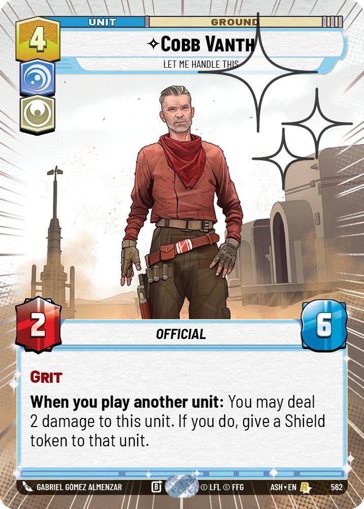 Cobb Vanth - Let Me Handle This (Hyperspace Foil) [Ashes of the Empire] 562