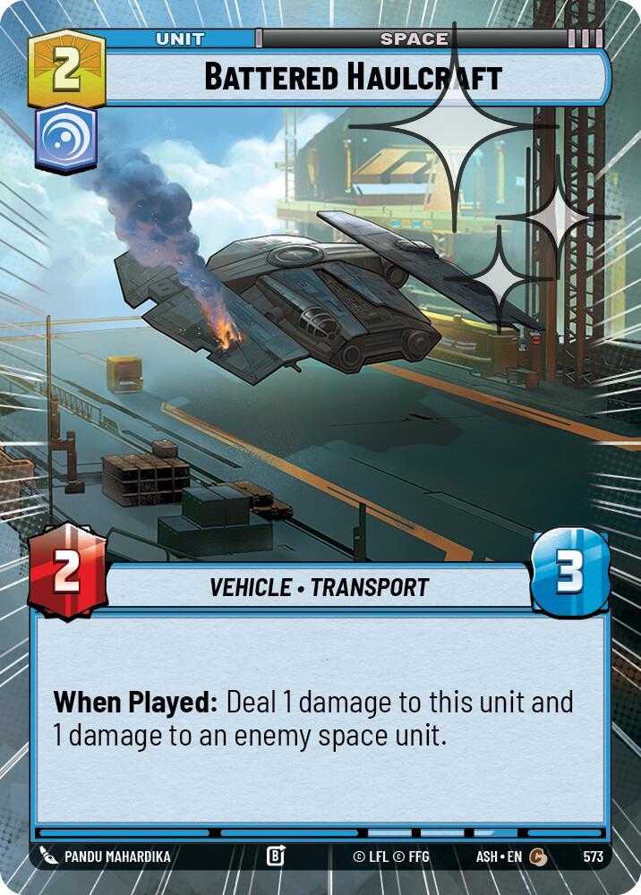 Battered Haulcraft (Hyperspace Foil) [Ashes of the Empire] 573