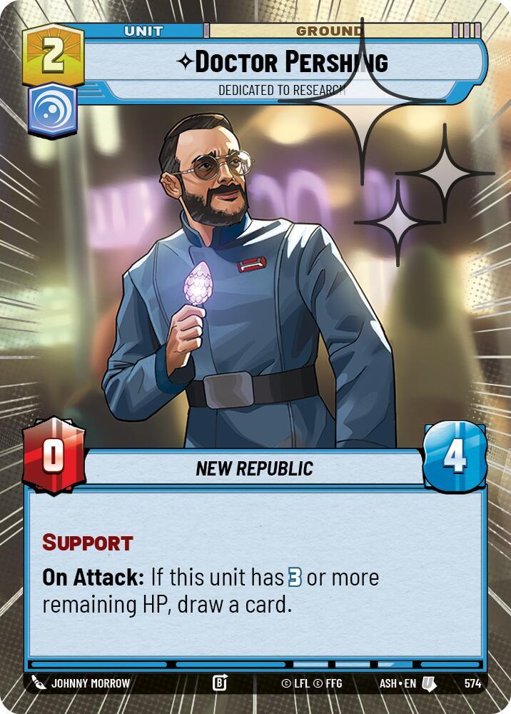 Doctor Pershing - Dedicated to Research (Hyperspace Foil) [Ashes of the Empire] 574