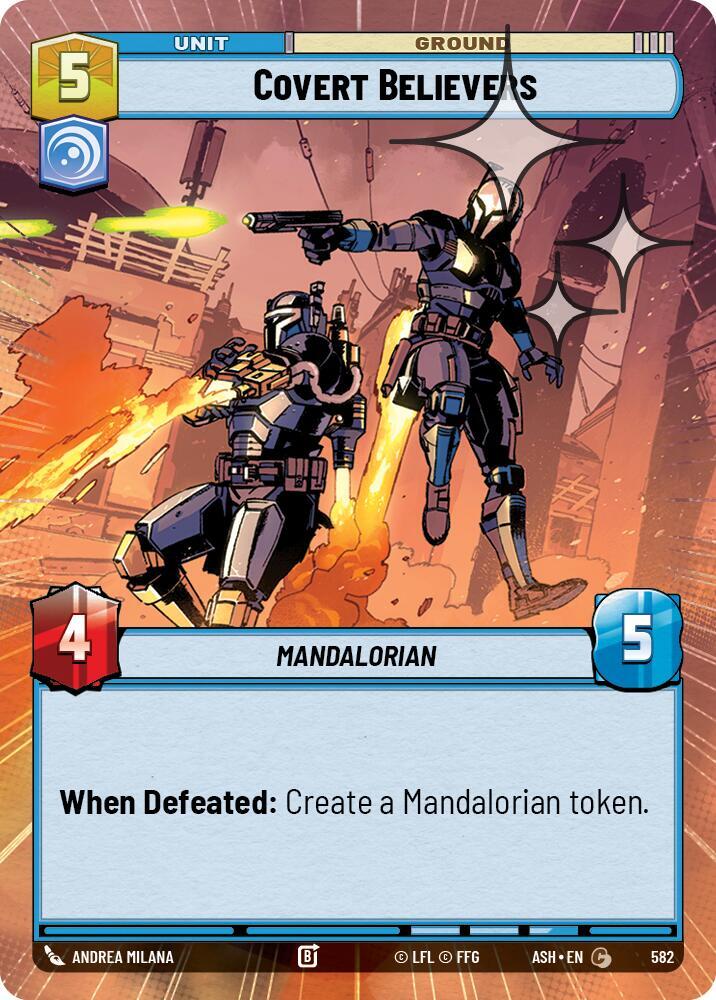 Covert Believers (Hyperspace Foil) [Ashes of the Empire] 582