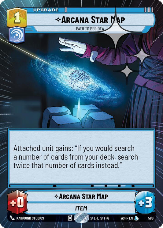 Arcana Star Map - Path to Peridea (Hyperspace Foil) [Ashes of the Empire] 586