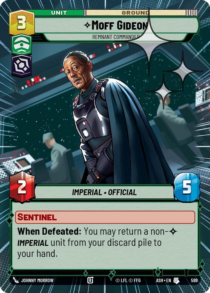Moff Gideon - Remnant Commander (Hyperspace Foil) [Ashes of the Empire] 599