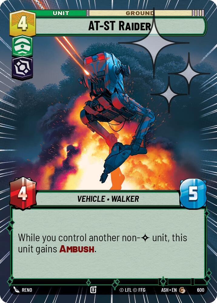 AT-ST Raider (Hyperspace Foil) [Ashes of the Empire] 600