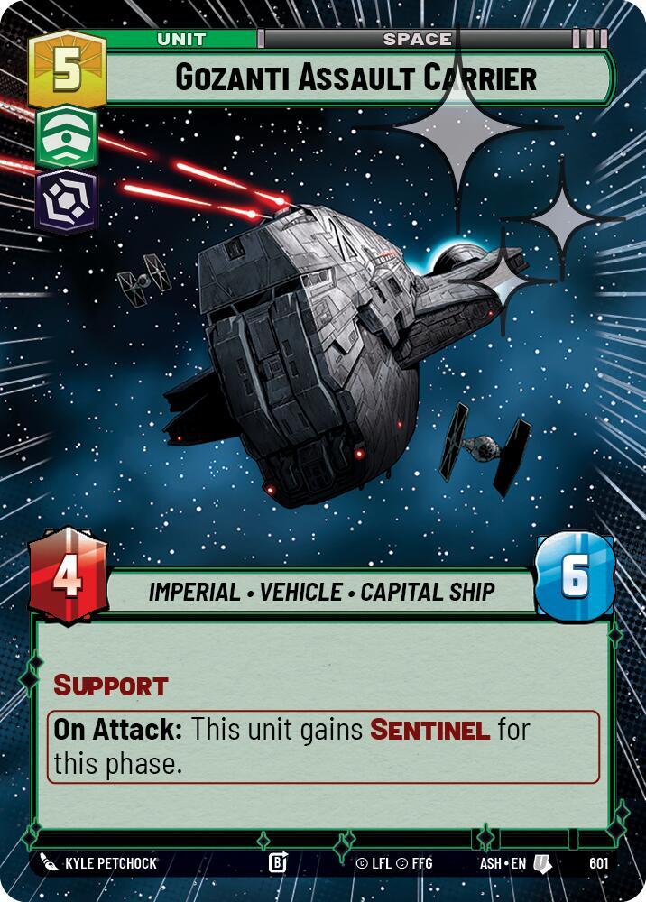 Gozanti Assault Carrier (Hyperspace Foil) [Ashes of the Empire] 601