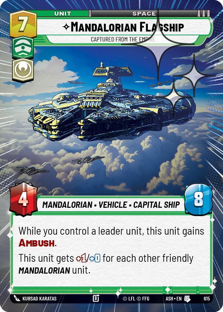 Mandalorian Flagship - Captured from the Empire (Hyperspace Foil) [Ashes of the Empire] 615