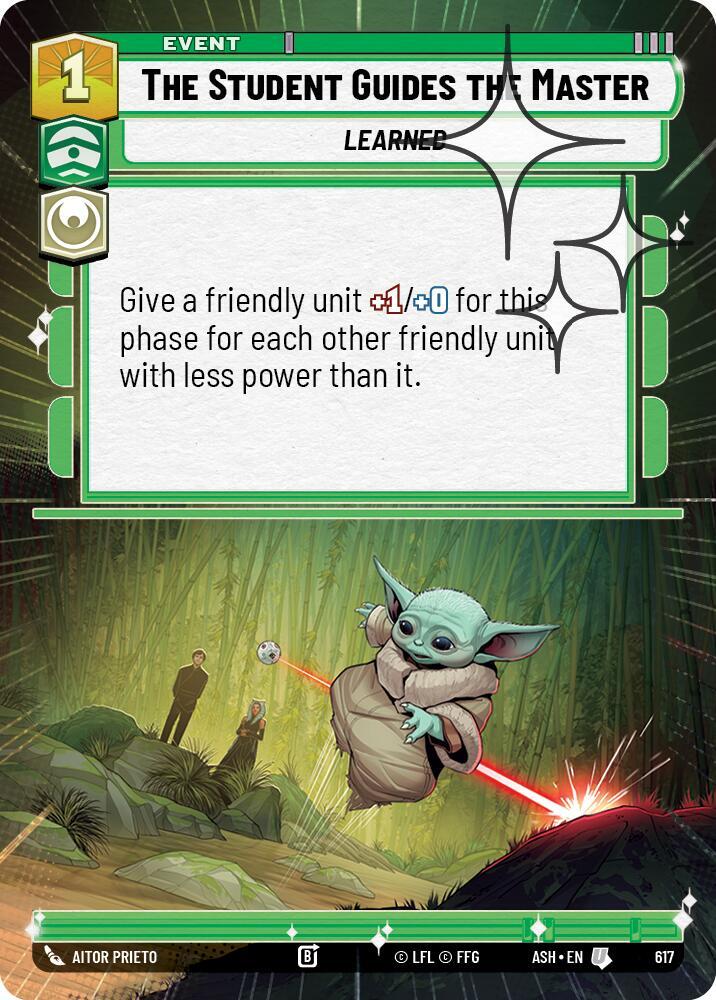 The Student Guides the Master (Hyperspace Foil) [Ashes of the Empire] 617